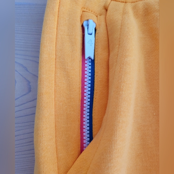 NWT FourLaps Oversized Rush Sweat Shorts Elastic Drawstring Mango Orange size S - Picture 3 of 7